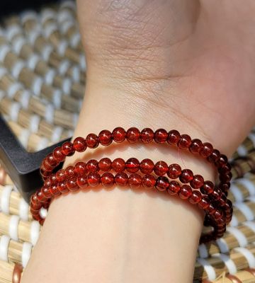 Orange garnet quấn 3 size 4 li