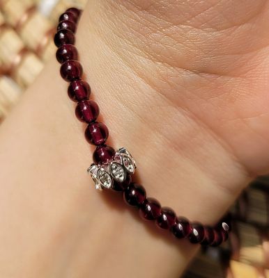 Orange garnet quấn 3 size 4 li