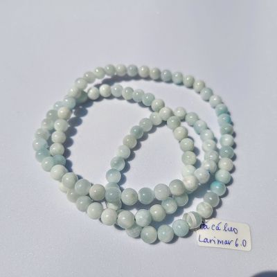 Đá cá heo larimar quấn 3 vòng